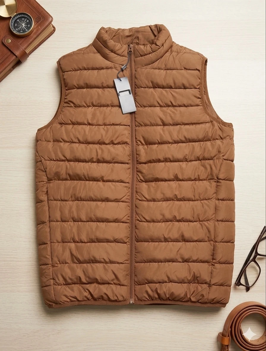 Doudoune sans manche Status Camel Taille L NEUVE – photo 2